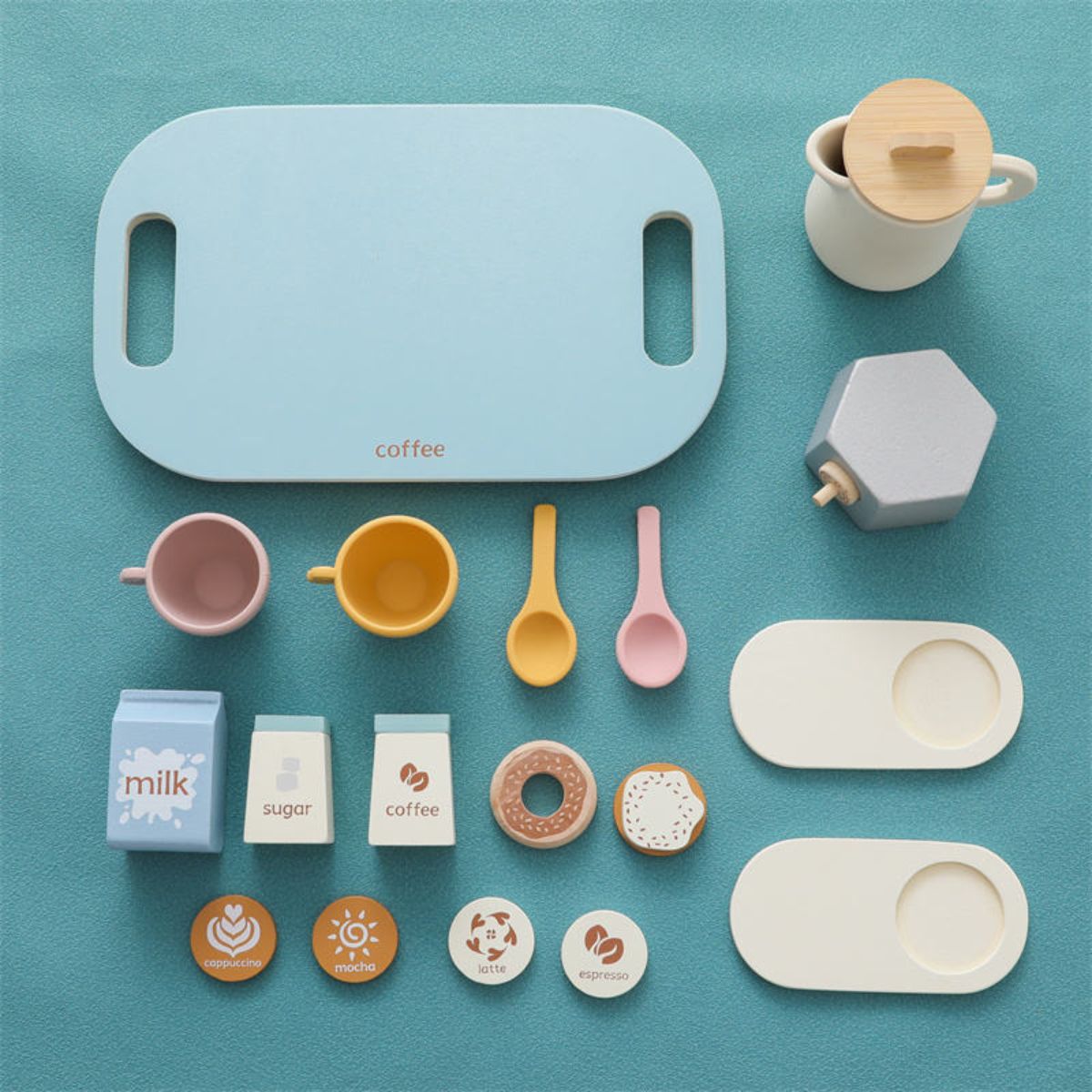 Wooden Coffee Maker Play Set