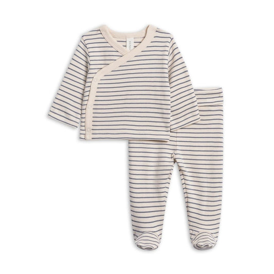 Riley 2 Piece Kimono Top and Pant Set | Windsor Stripe