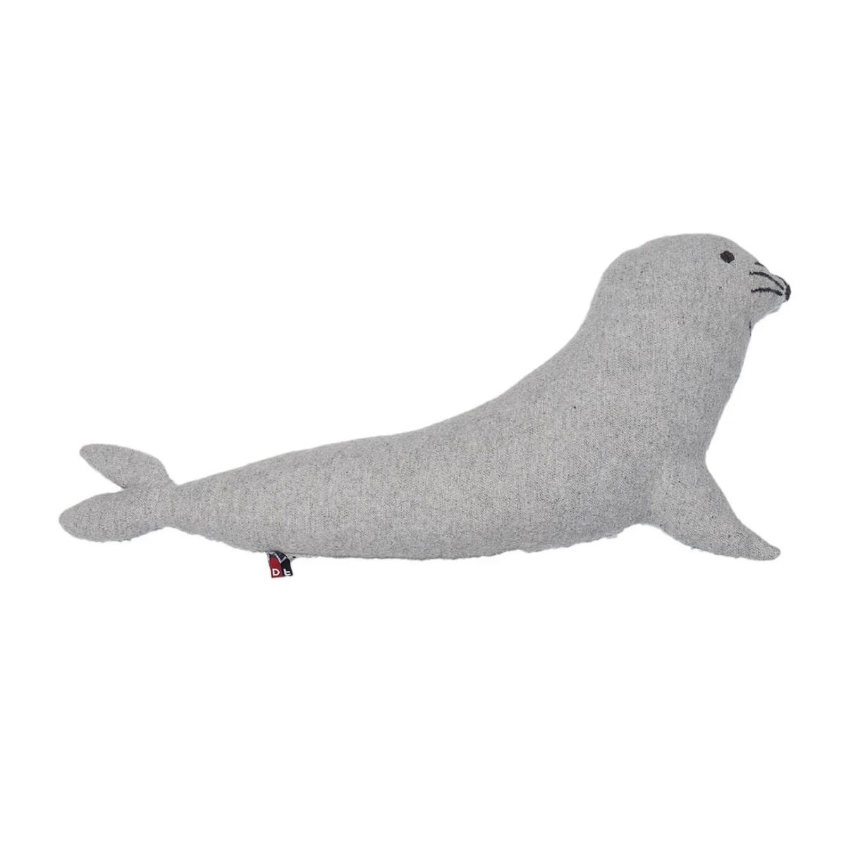 Seaside Seal Decorative Cushion | Grey & Blue
