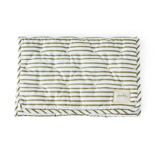 Portable Striped Changing Pad