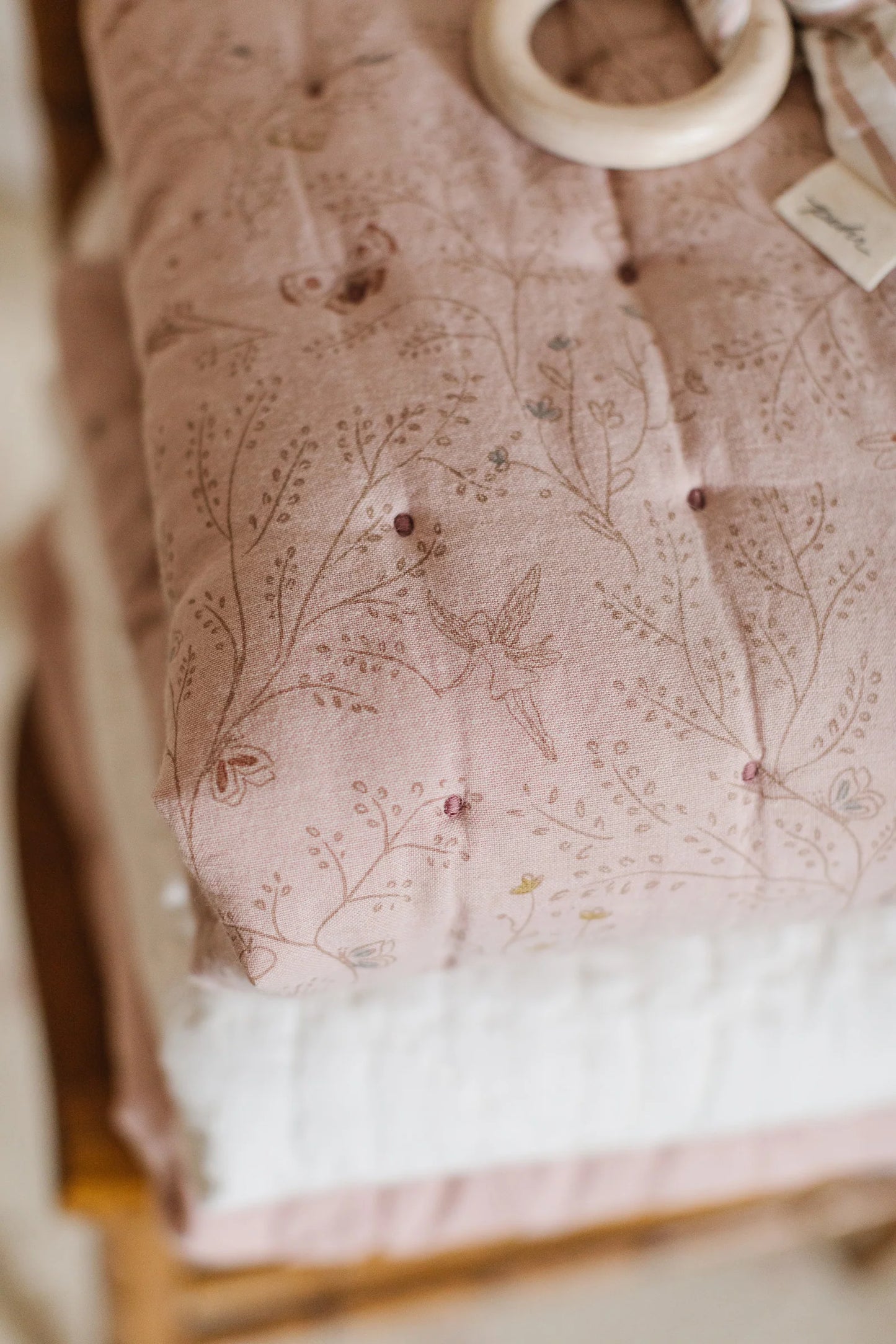 Quilted Chambray Blanket | Secret Garden