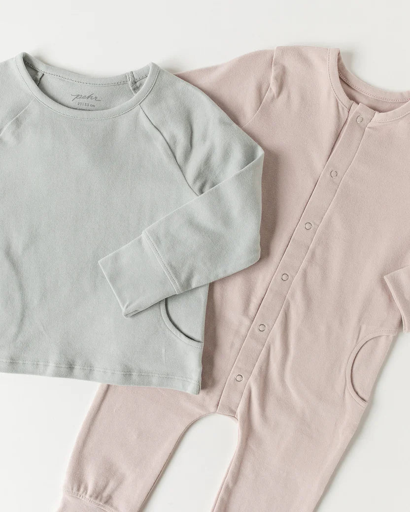 Essentials Cotton Romper | Pale Pink