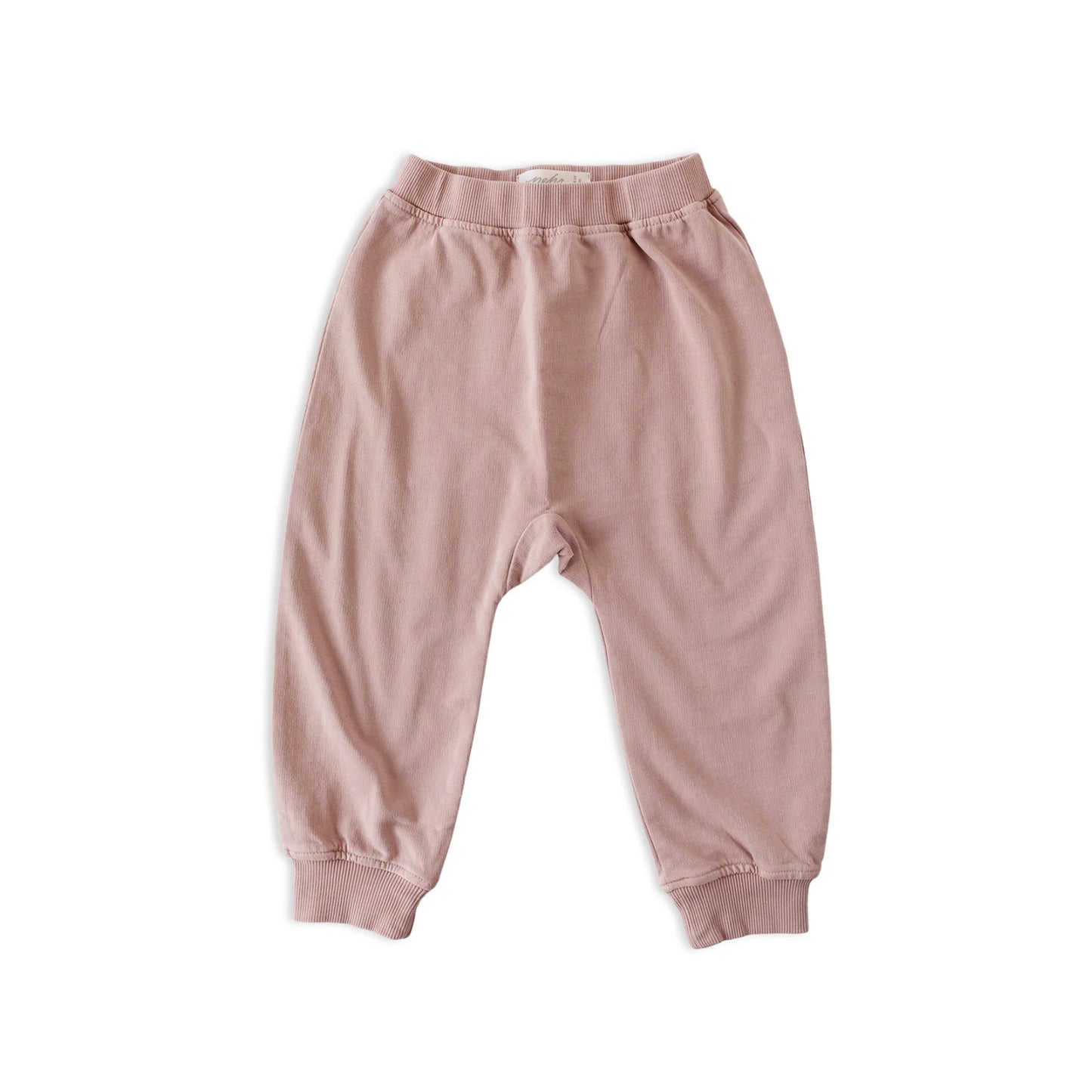French Terry Harem Pant | Soft Peony