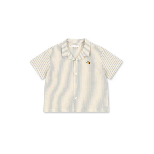 Elliot Button Up Shirt | Cloud Stripe