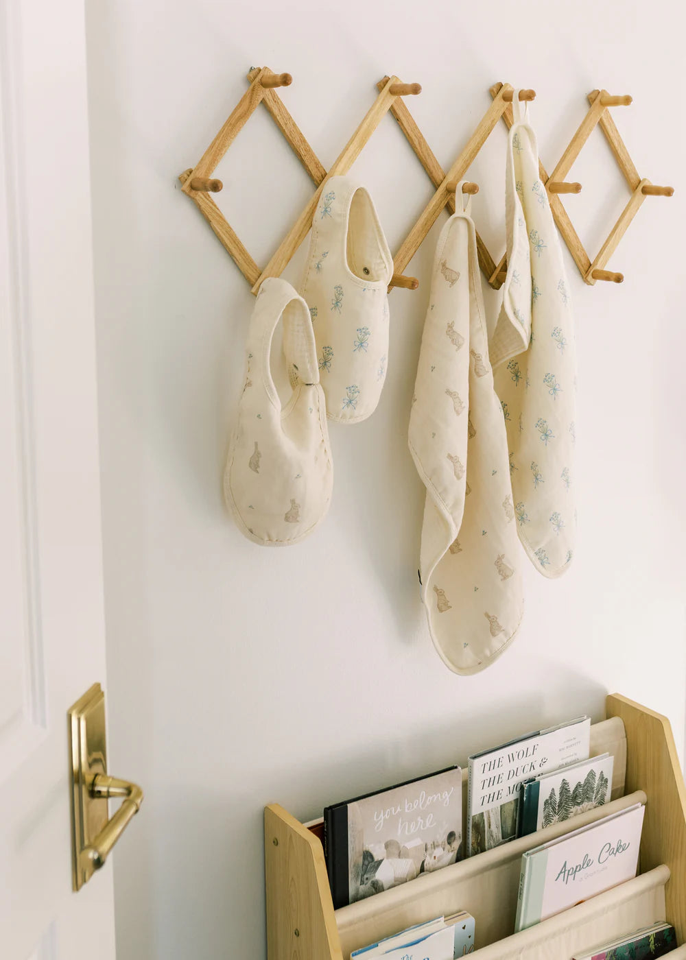 Muslin Burp Cloths | Bunny & Lily of the Valley
