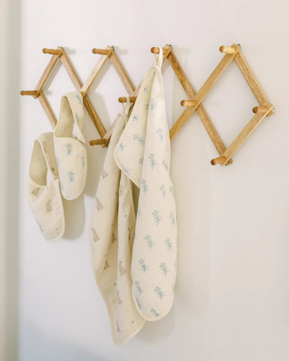 Muslin Burp Cloths | Bunny & Lily of the Valley