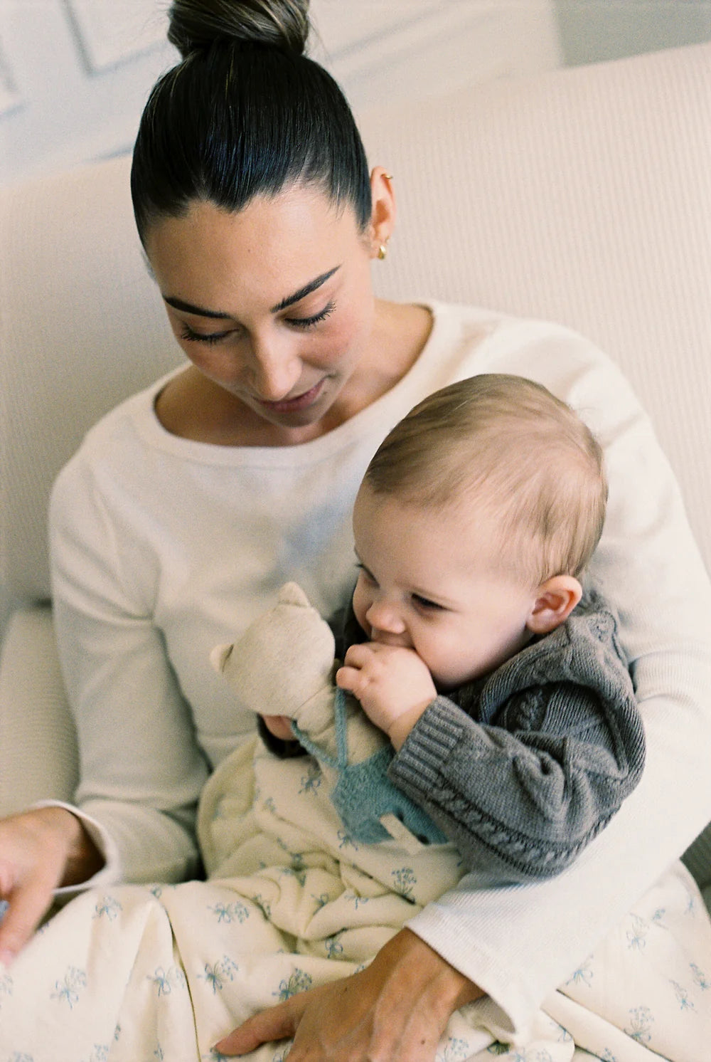 Jersey Swaddle Set | Bunny & Lily of the Valley