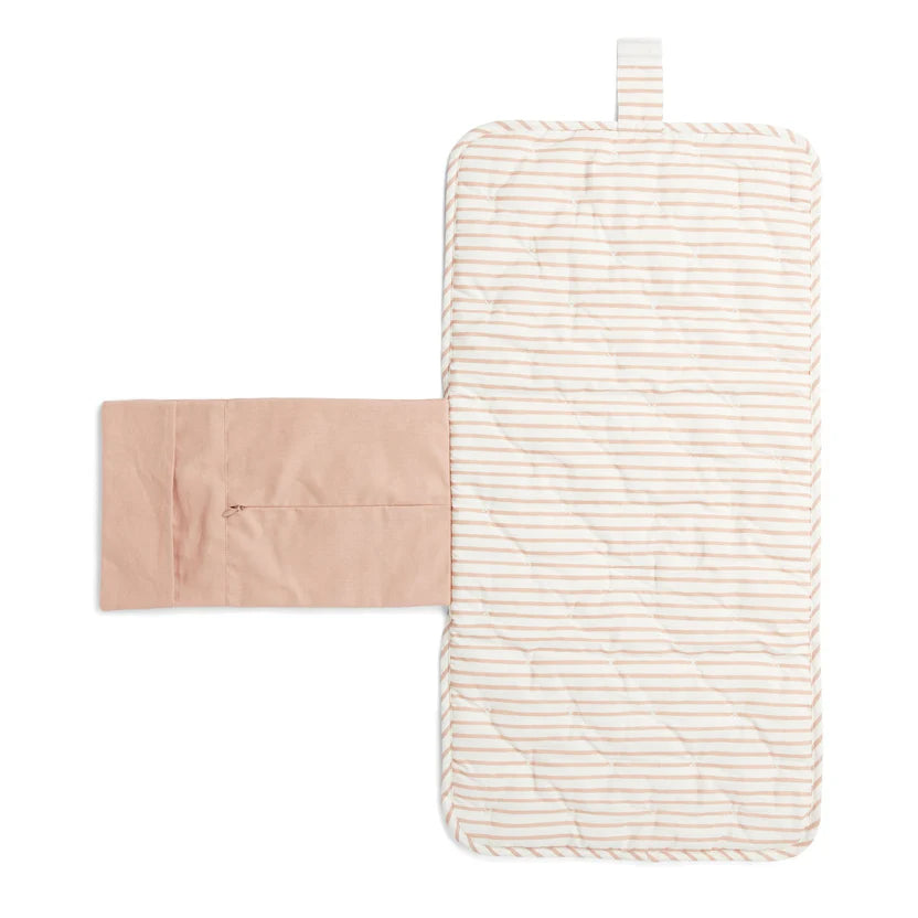 Portable Striped Changing Pad