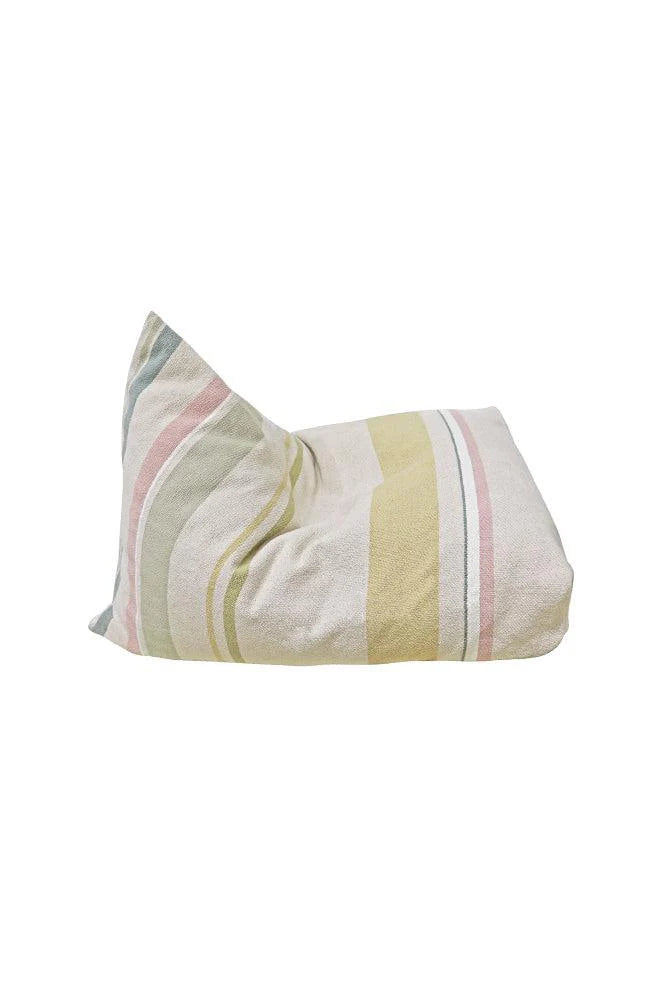Cleo Pouf | Multi Stripe