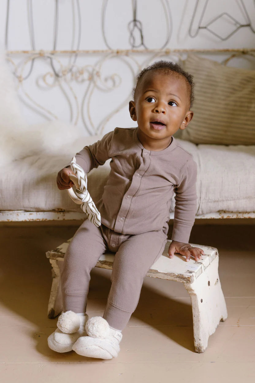 Essentials Cotton Romper | Portobello