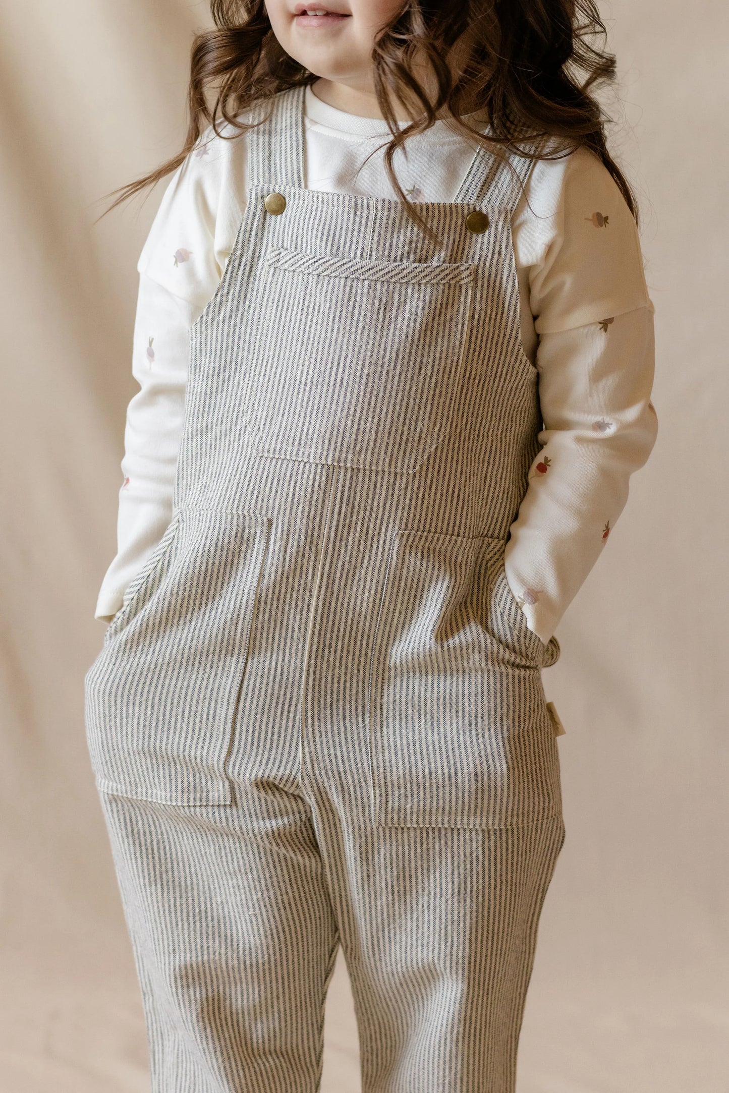 Railroad Toddler Overall | Stripe