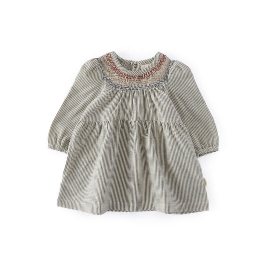 Railroad Smocked Dress
