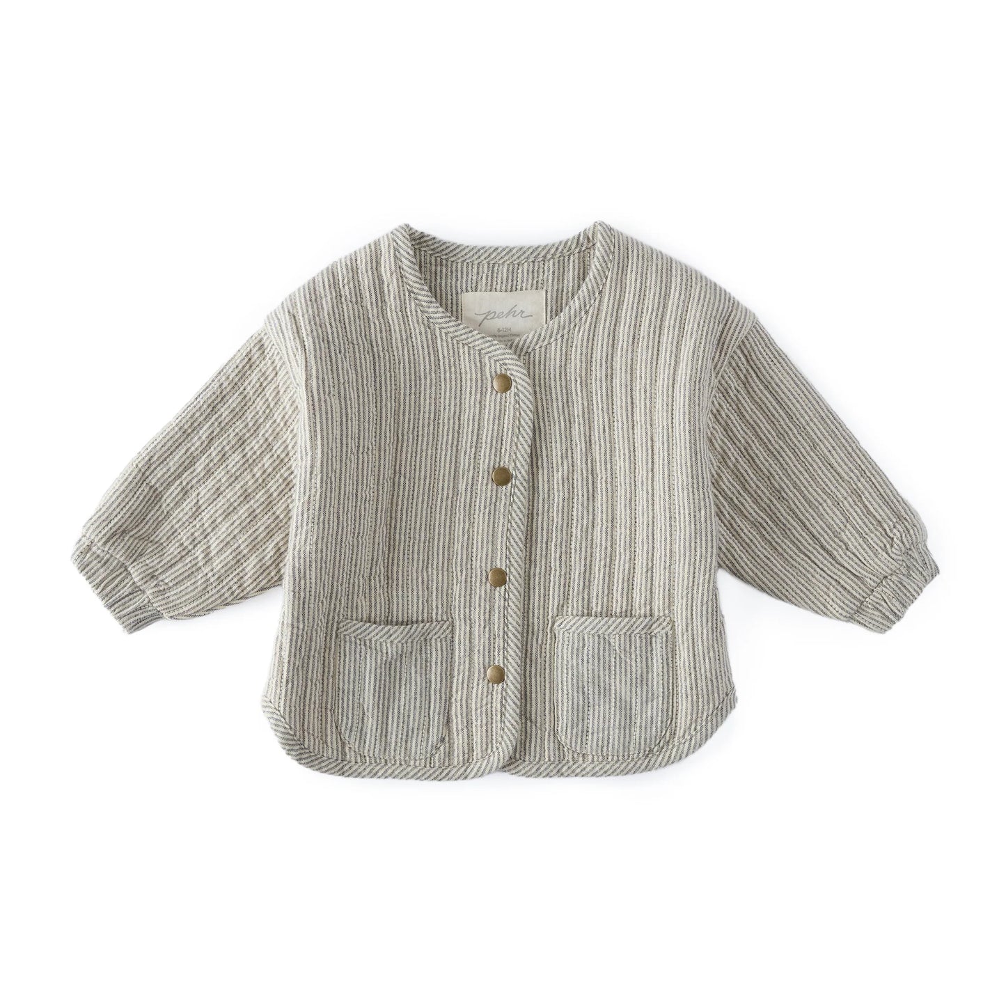 Railroad Stripe Quilted Jacket