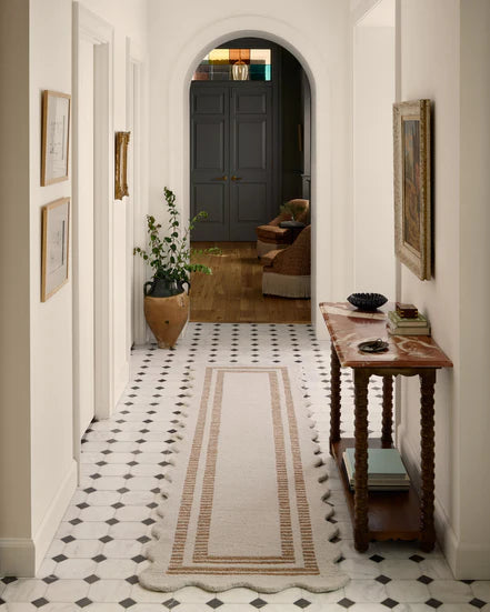 Scottie Rug | Ivory & Rust