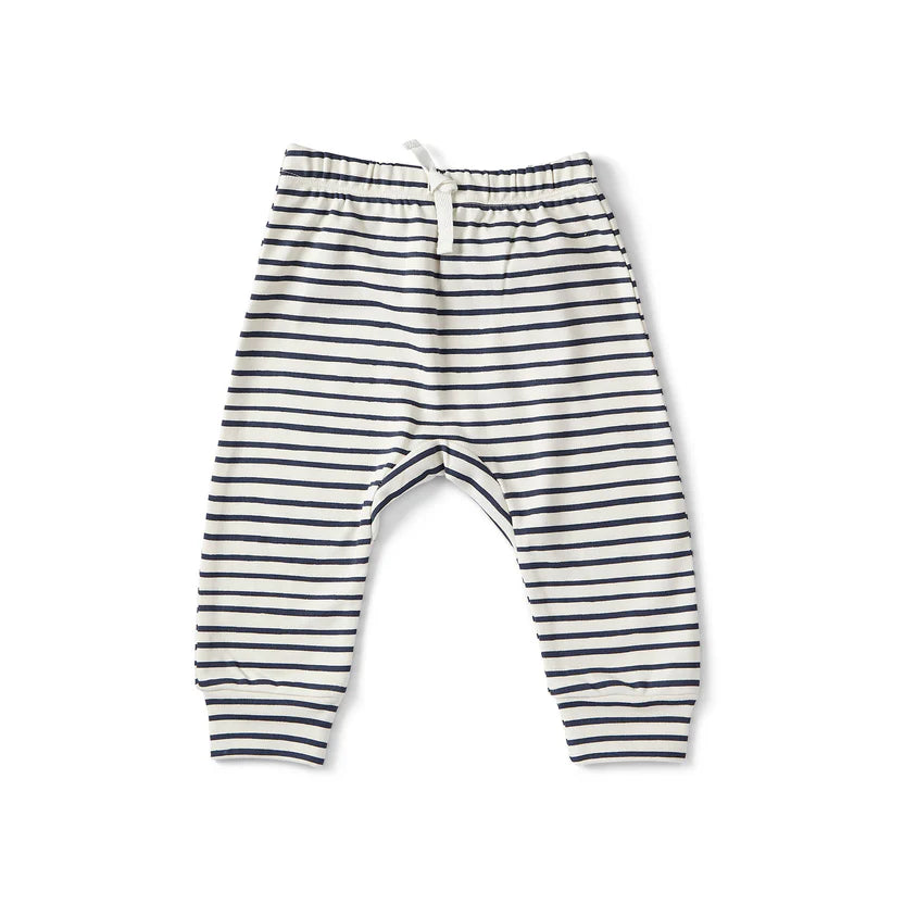 Harem Pants | Stripes Away Ink Blue