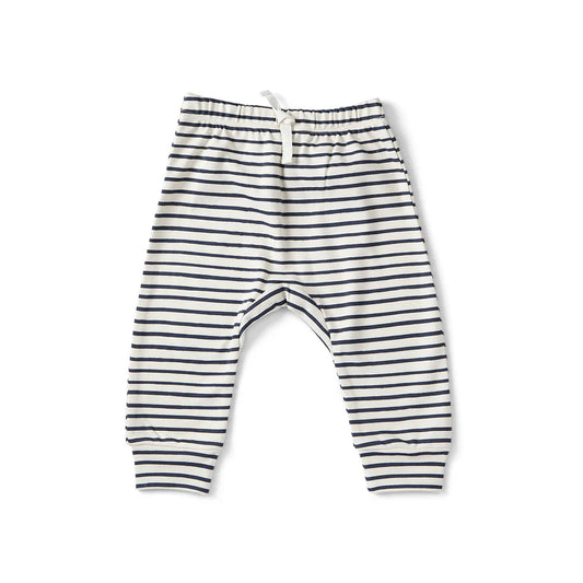 Harem Pants | Stripes Away Ink Blue