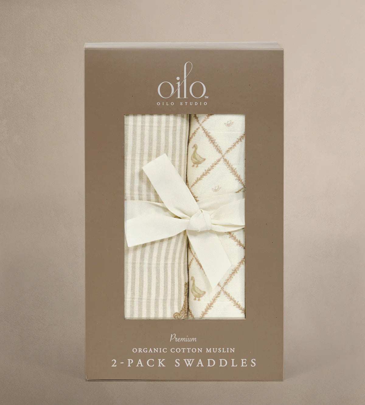 "Bear & Duck" Muslin Swaddles