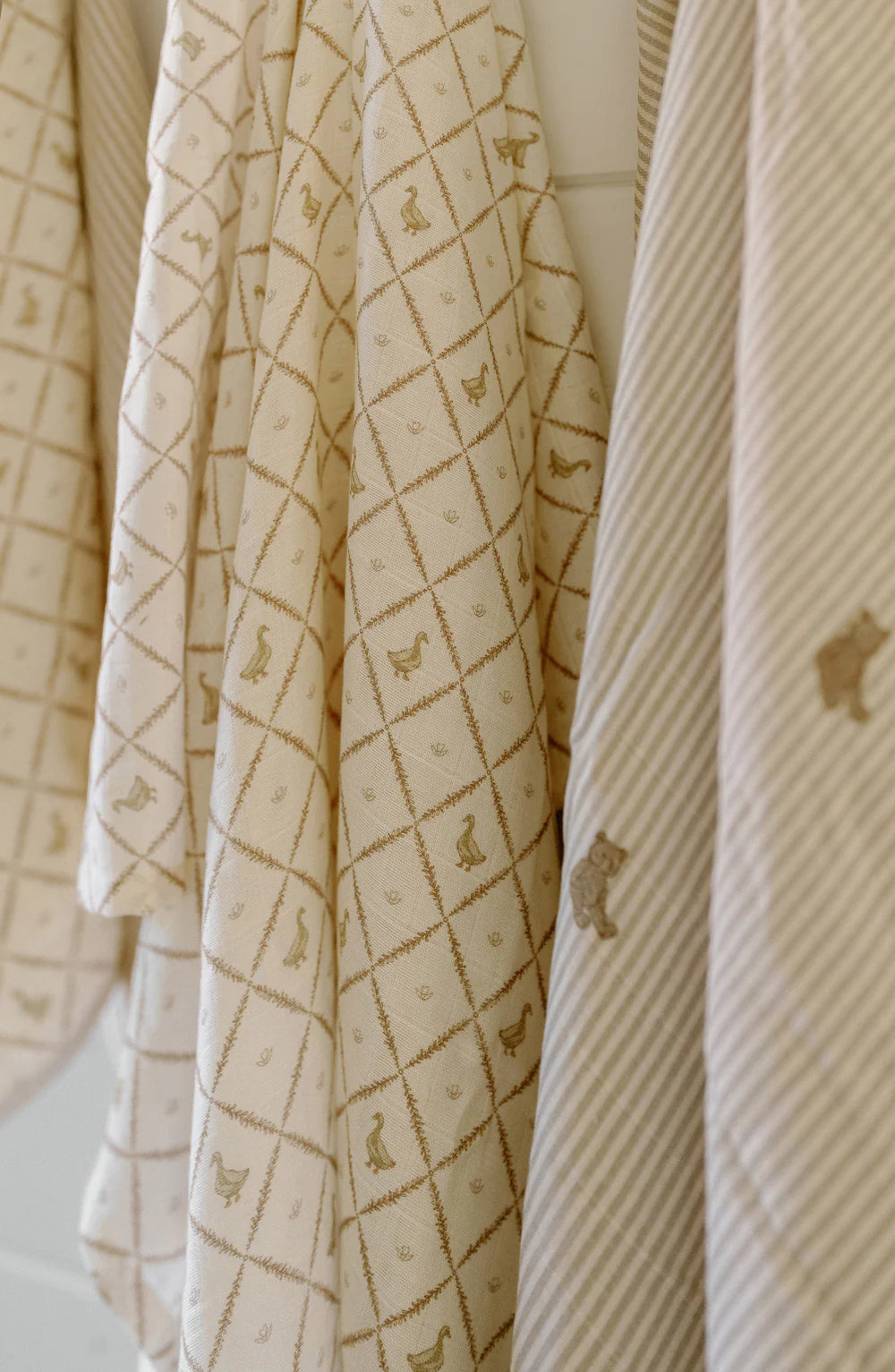 Muslin Swaddle Set | Bear & Butter Yellow Duck