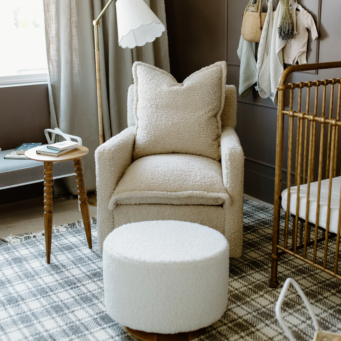 Nola Swivel Nursery Glider
