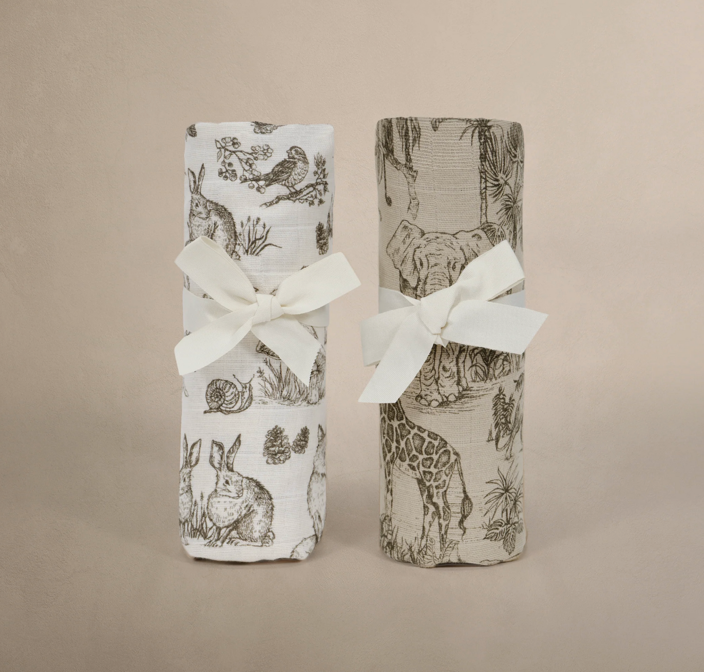 "Woodlands & Safari" Muslin Swaddles