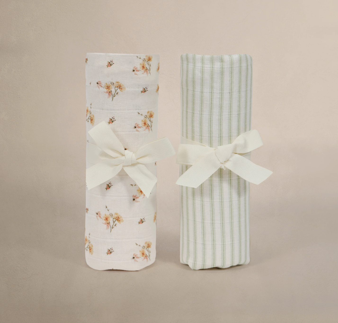 "Florals & Sea Moss" Muslin Swaddles