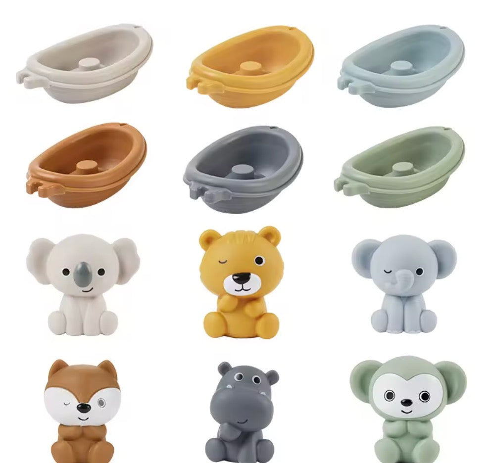 Aqua-venture Safari | 12-Piece Bath Toy Set