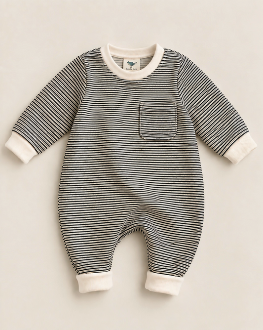 Striped Cozy Romper