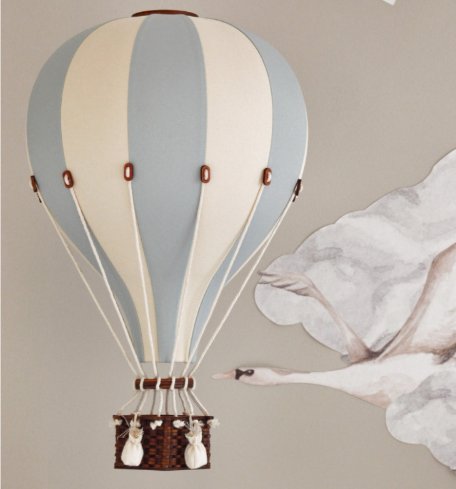 Hot Air Balloon | Beige, Mint & Grey