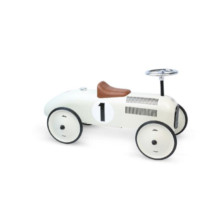 Ride On Vintage Car | White