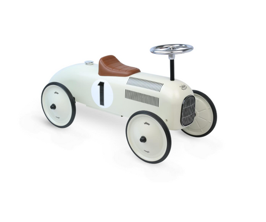 Ride On Vintage Car | White