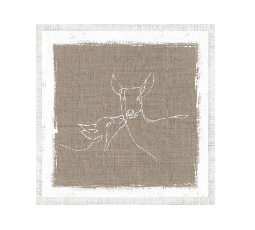 Cottage - Single Line Doe and Fawn