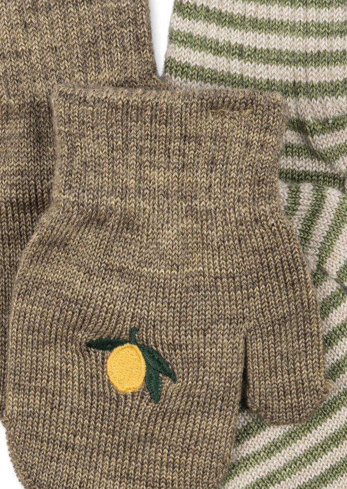 2 Pack Filla Mittens | Lemon & Stripe