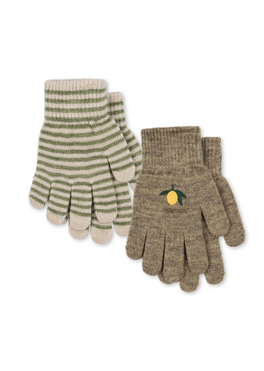 2 Pack Filla Gloves | Lemon & Stripe