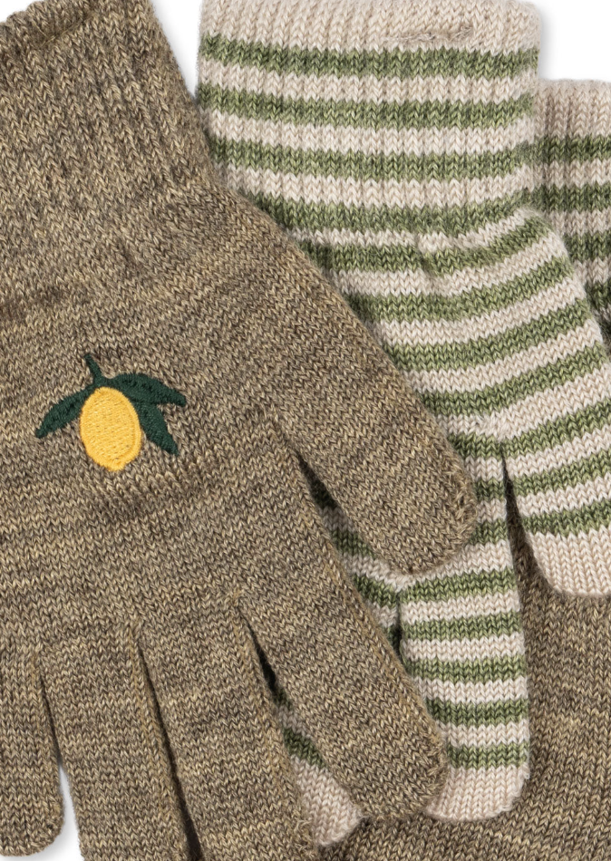 2 Pack Filla Gloves | Lemon & Stripe