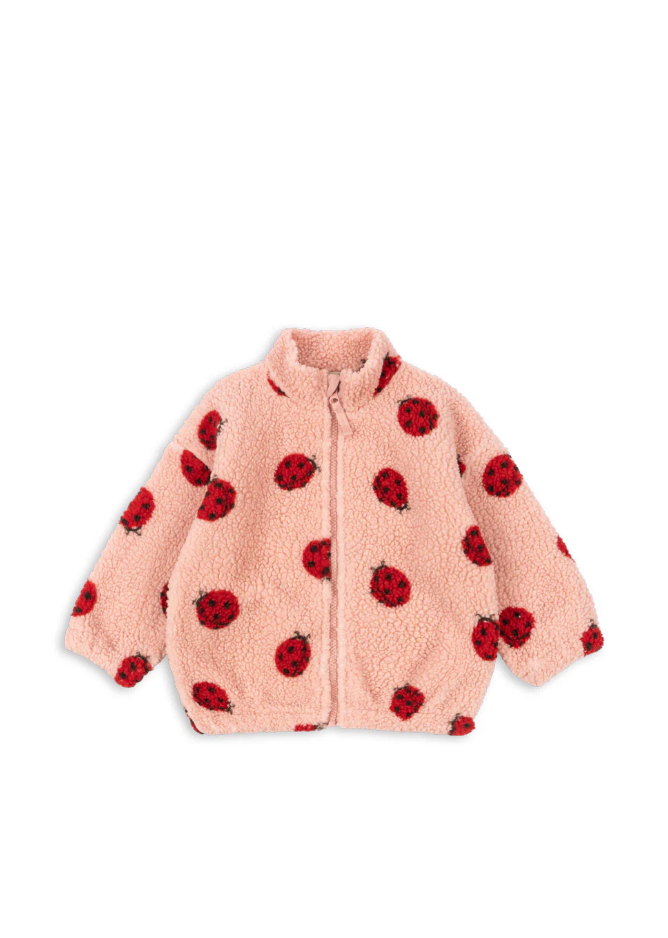Jody Teddy Jacket | Lady Bug Pink
