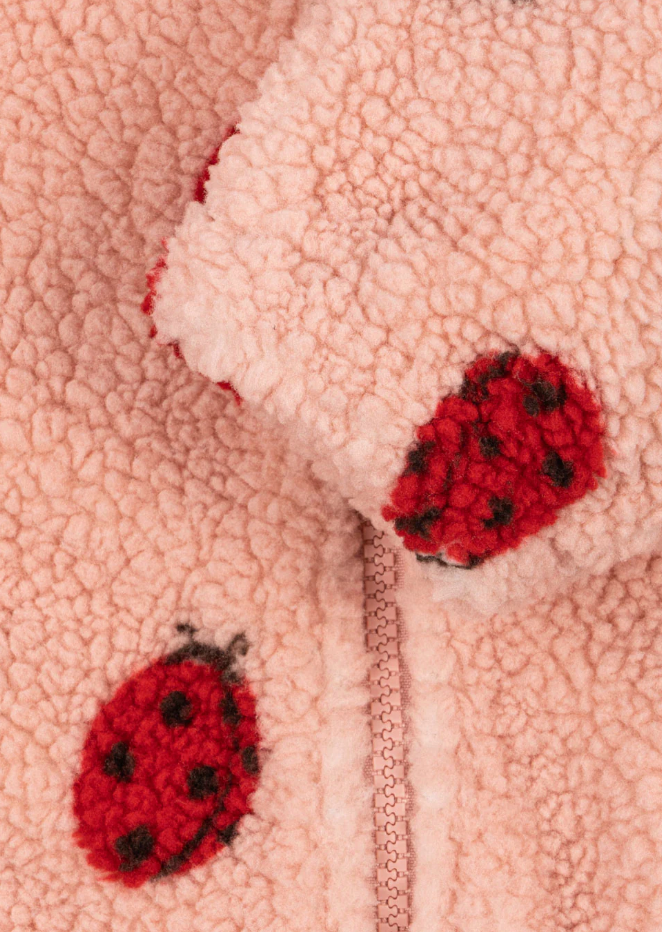 Jody Teddy Jacket | Lady Bug Pink