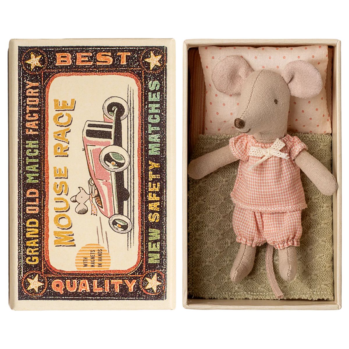 Little Sister Mouse in Matchbox