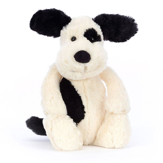 Bashful Rufferty Black & Cream Puppy