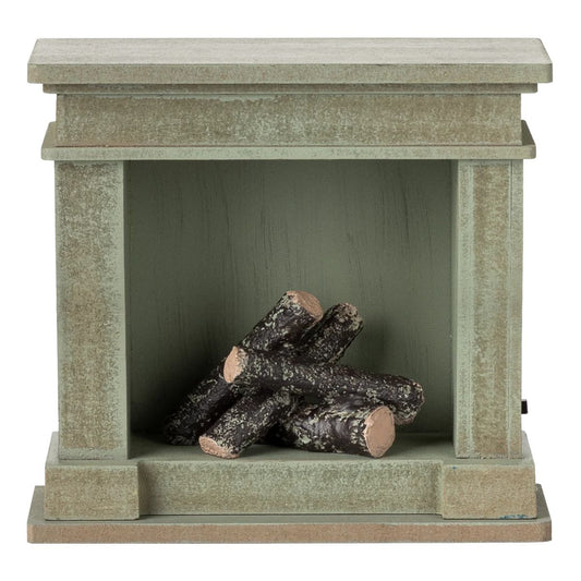 Miniature Fireplace | Dusty green