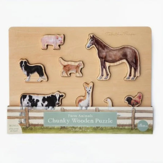 Chunky Wooden Puzzle | Farm Animals