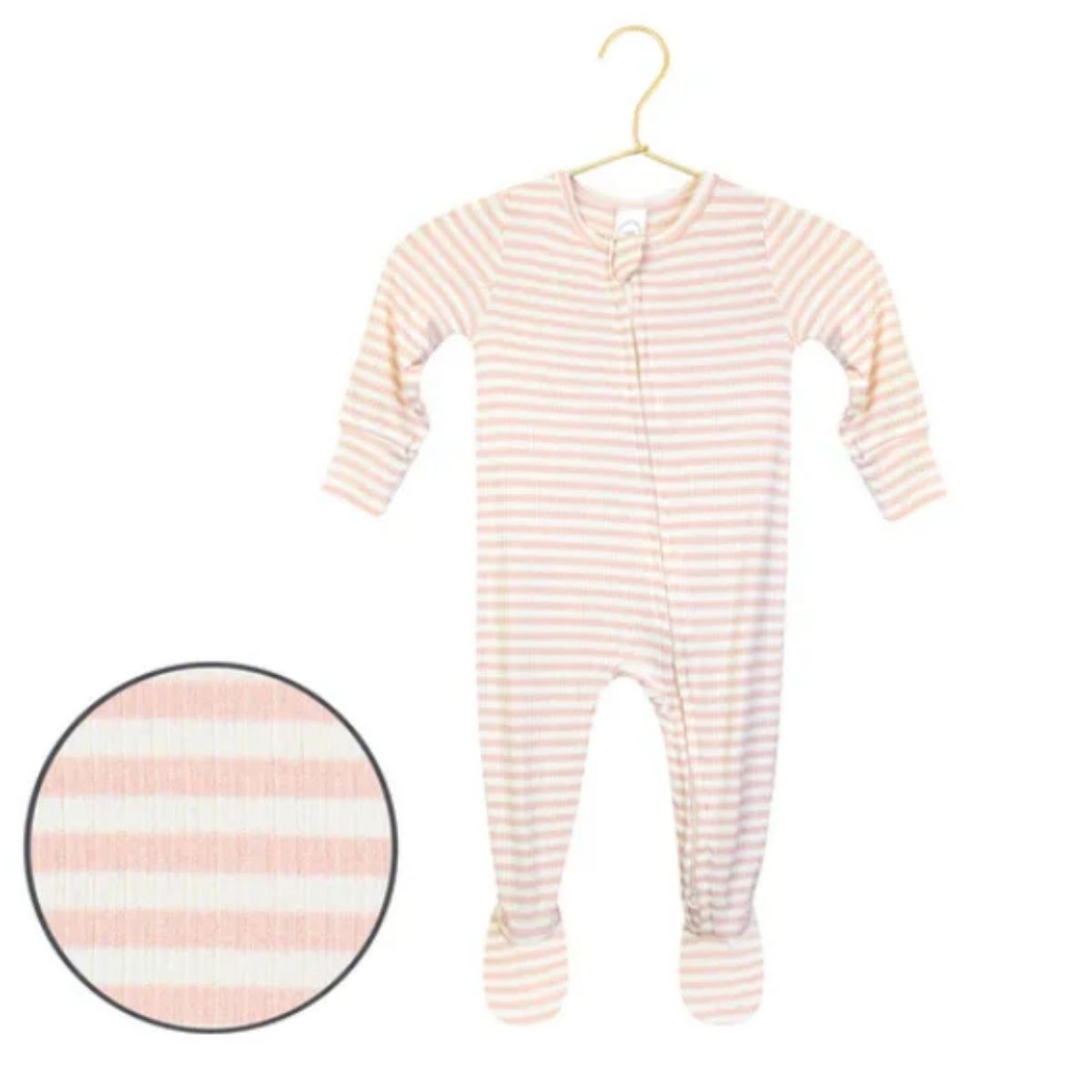 Harper Ribbed Zipper Footies