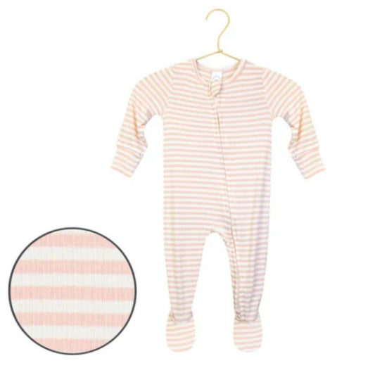 Harper Ribbed Zipper Footies
