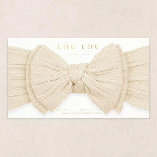 Cable Knit Headband | Oat