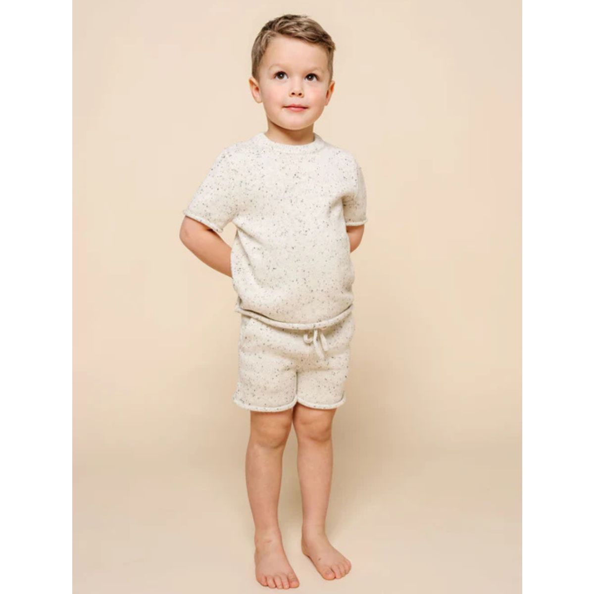 Knit Shorts | Cream Speckle