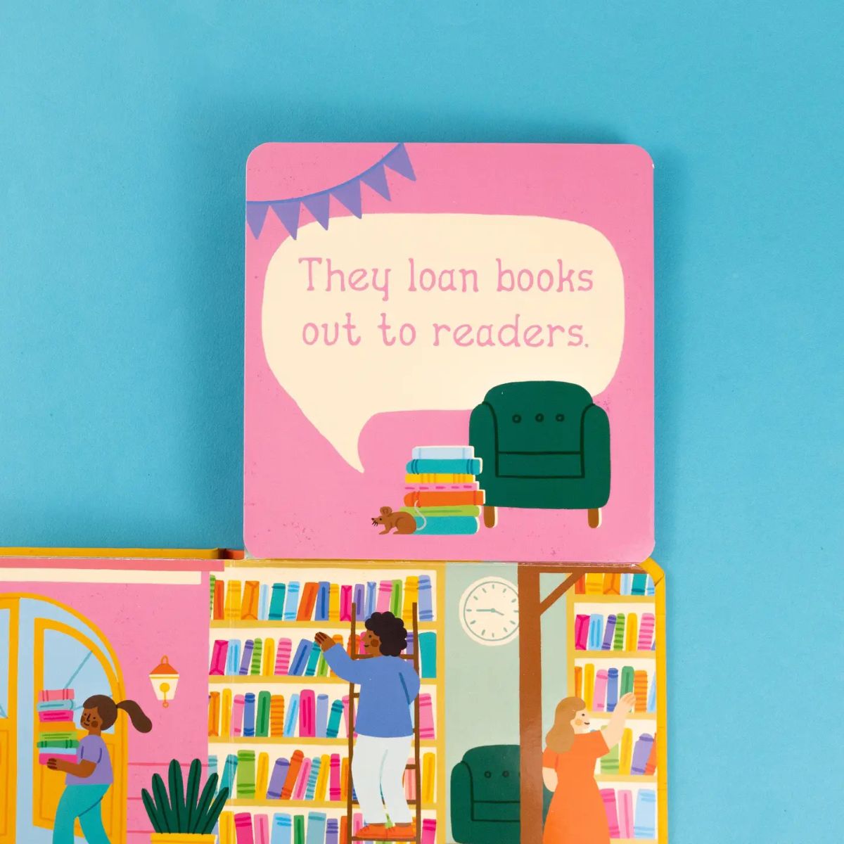 Who’s Here in the Town | Fold-Out Flaps Board Book