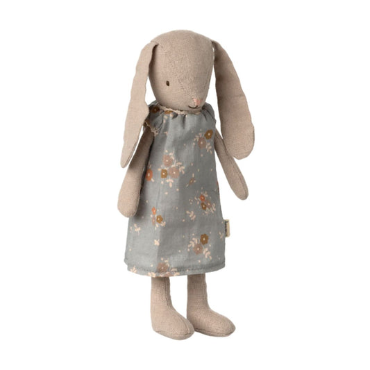 Maileg Bunny In Blue Floral Dress