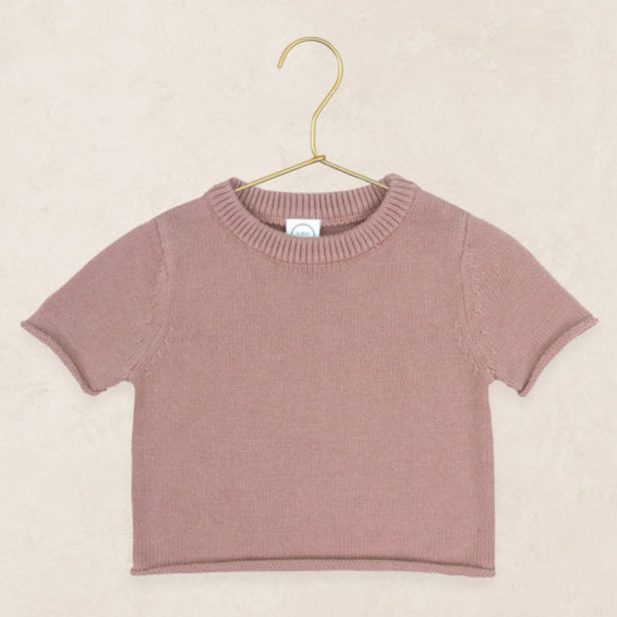 Knit Short Sleeve Tee | Mauve