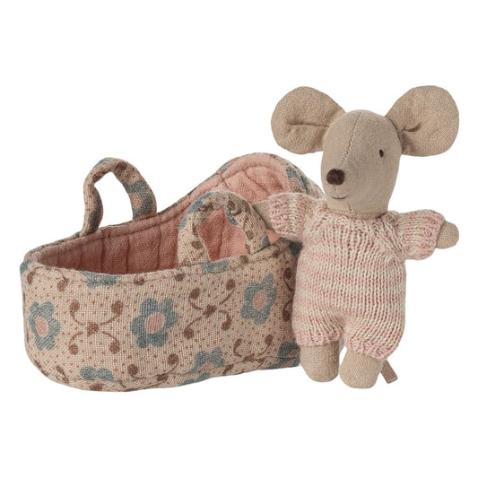 Baby Mouse in Carry Cot