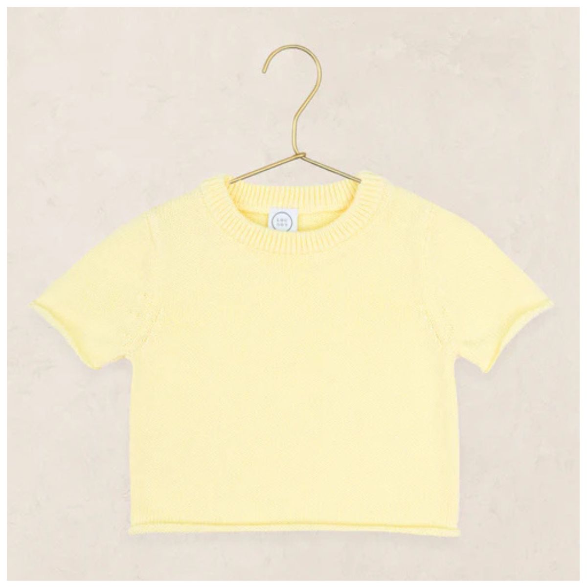 Knit Short Sleeve Tee | Butter Yellow