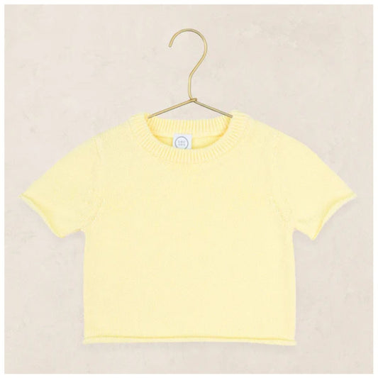 Knit Short Sleeve Tee | Butter Yellow